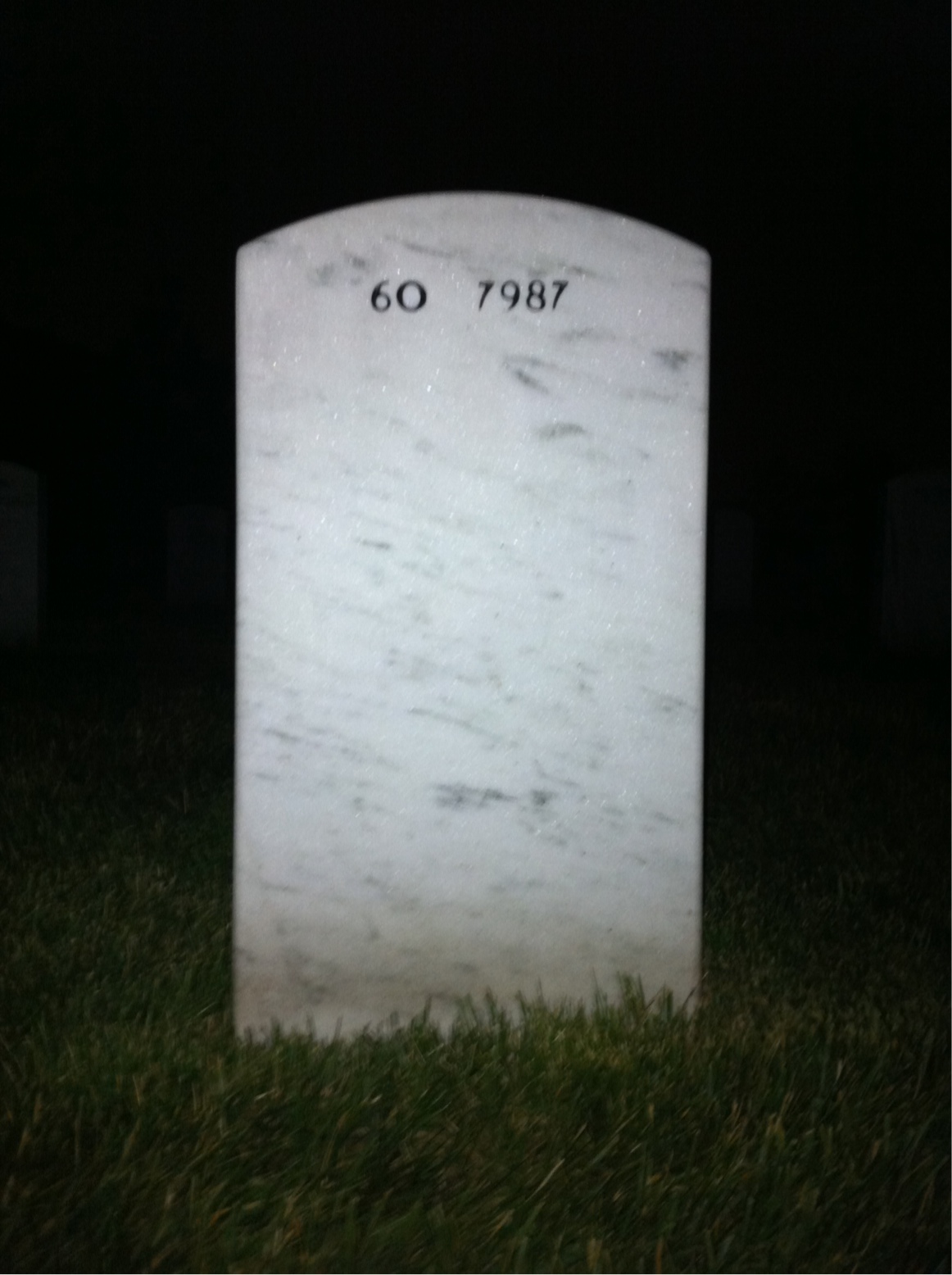 Back of headstone — Robert Mogensen