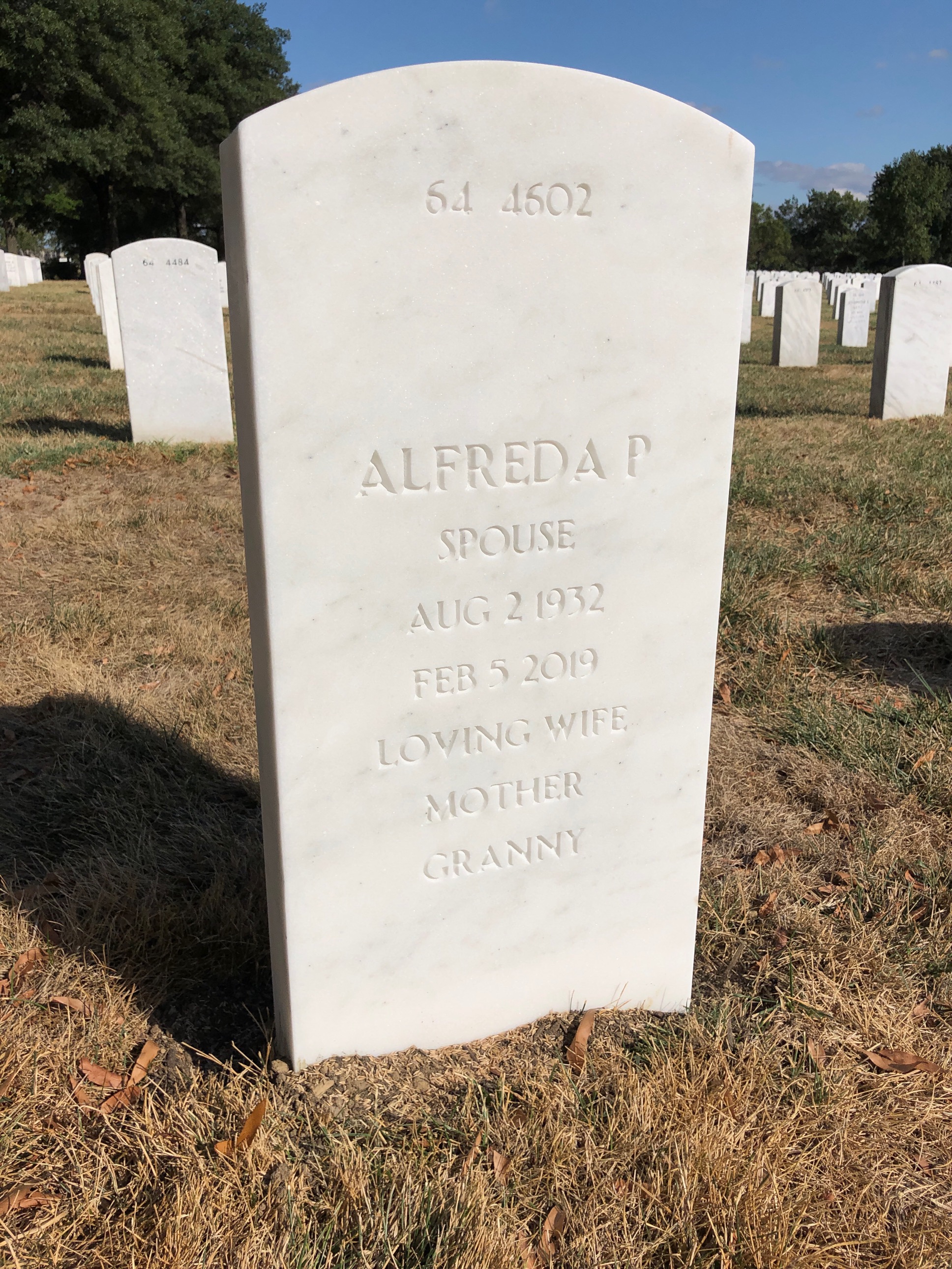 Back of headstone — Lindsey Bowers