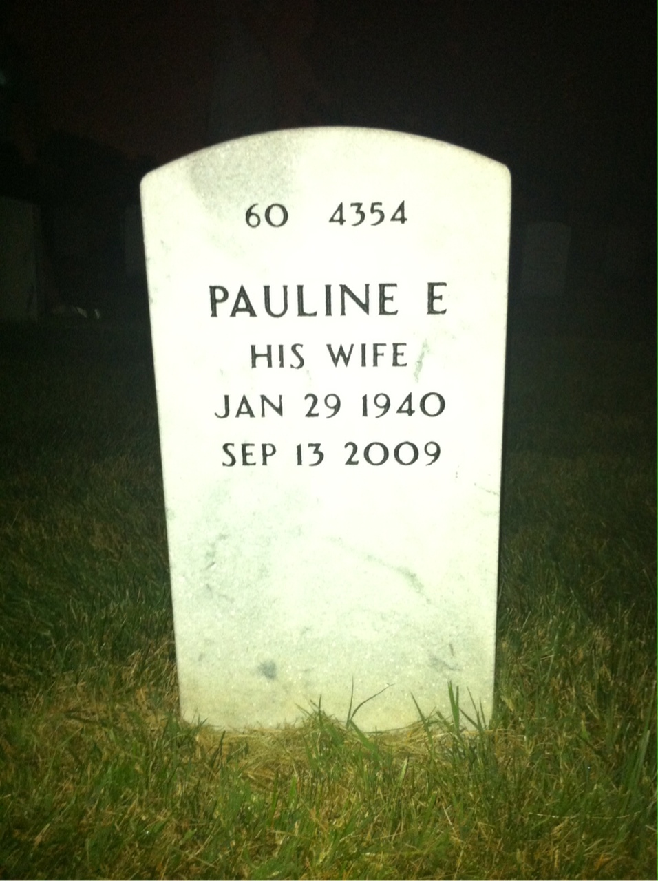 Back of headstone — Steven Perry