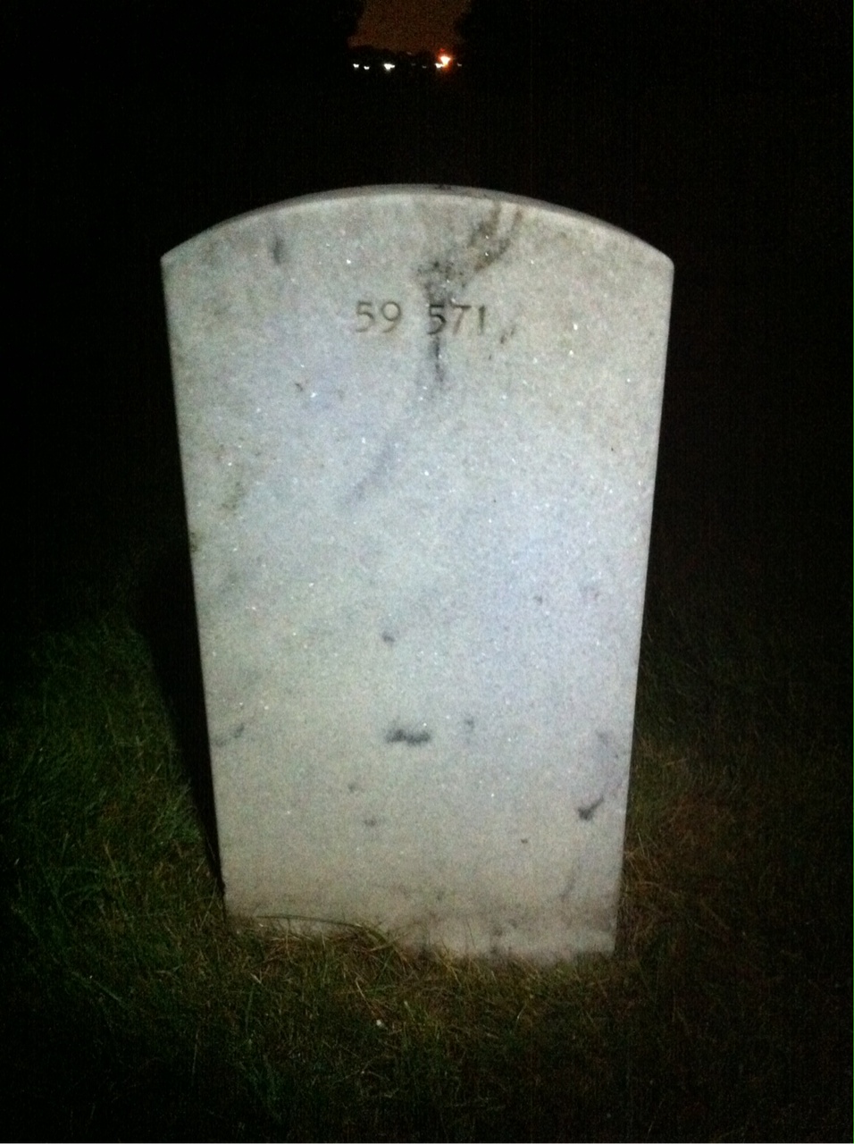 Back of headstone — Earl Anderson