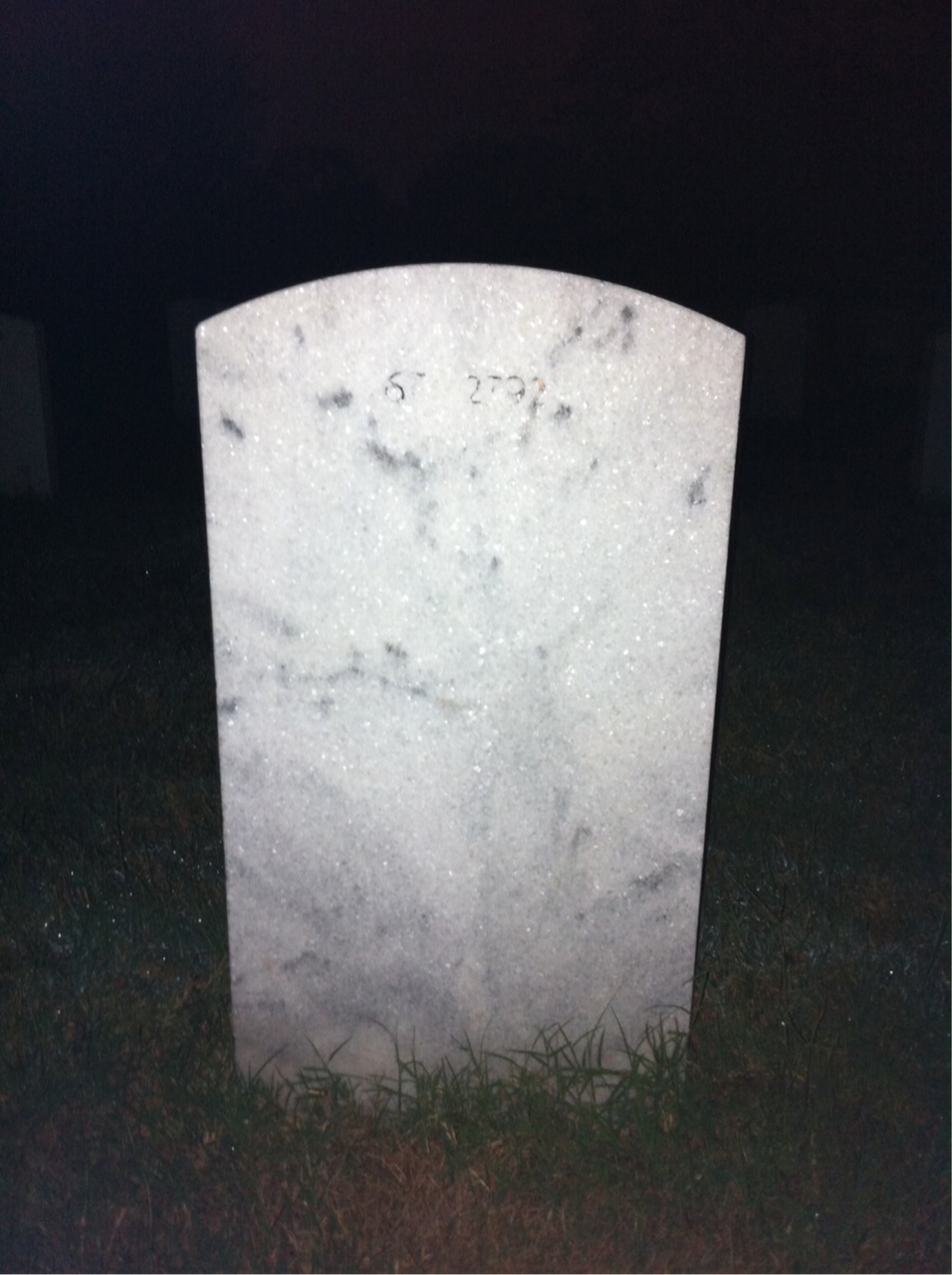 Back of headstone — Brian Bush