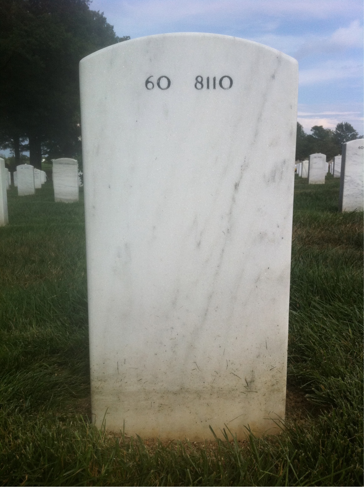 Back of headstone — Robert Guy