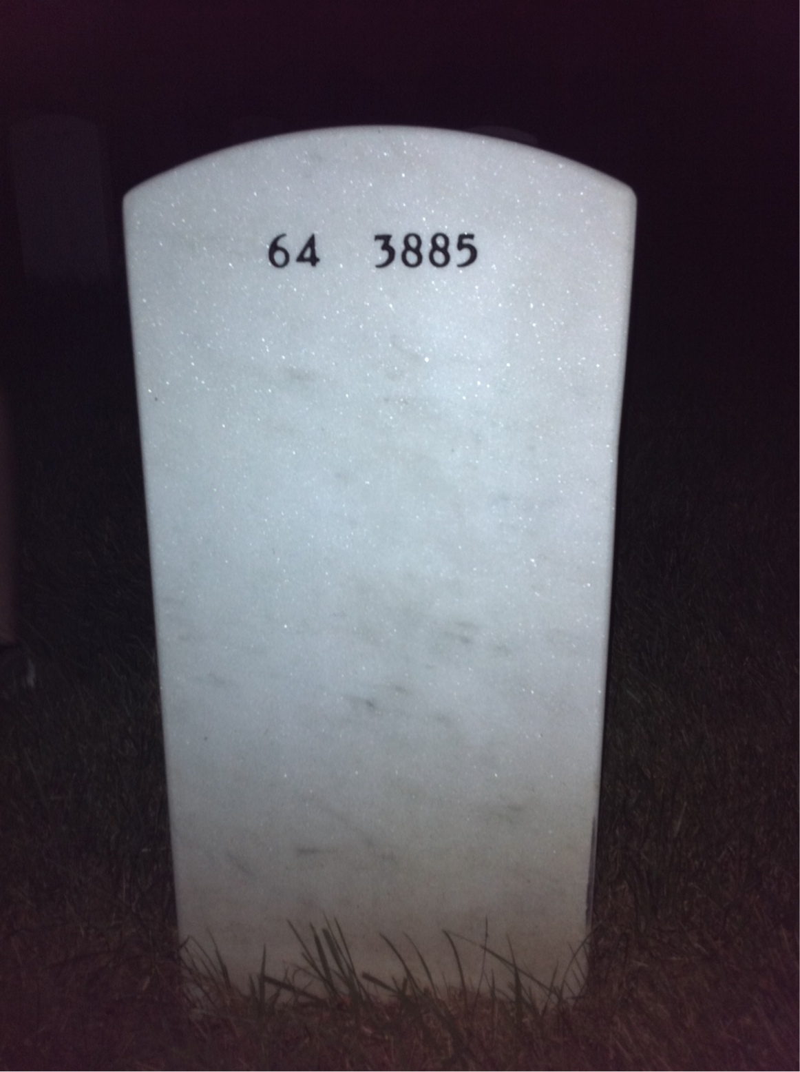 Back of headstone — Stuart Mackenzie
