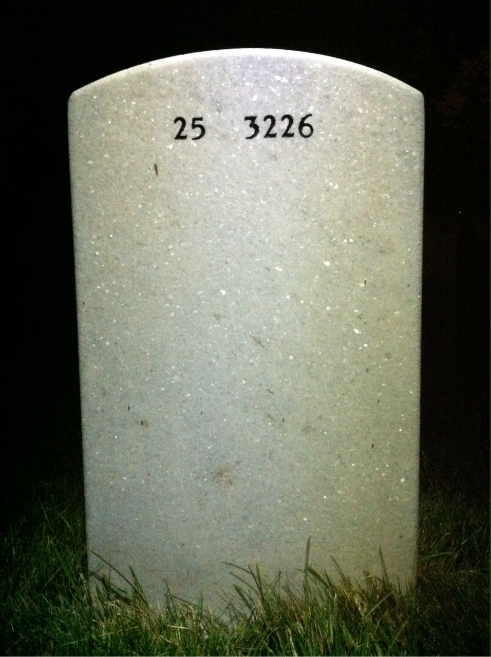 Back of headstone — Robert Buettner