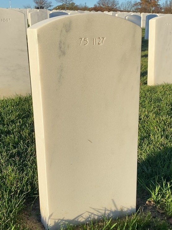 Back of headstone — Timothy Leroy Simpson