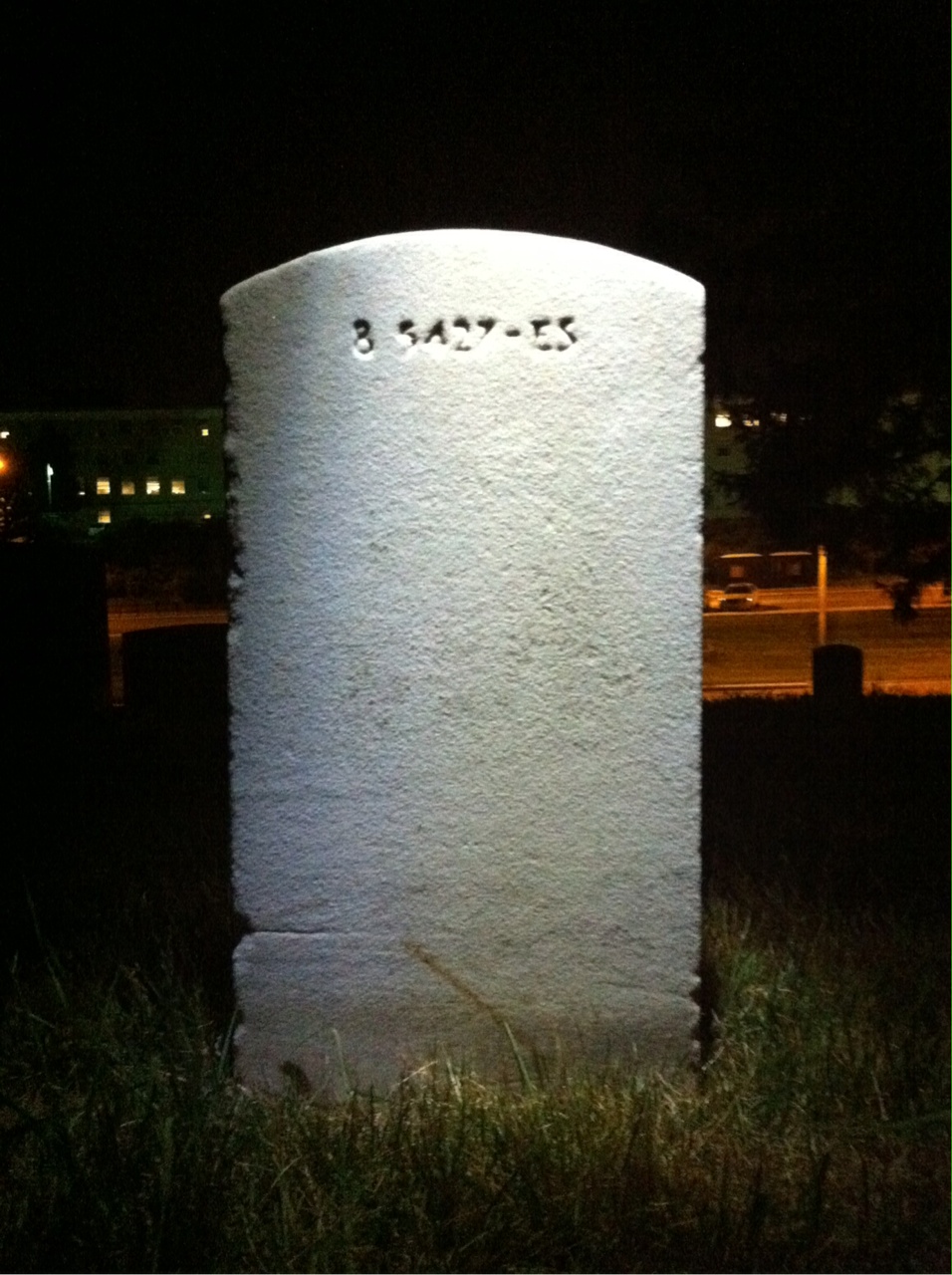 Back of headstone — Pattie Bagley