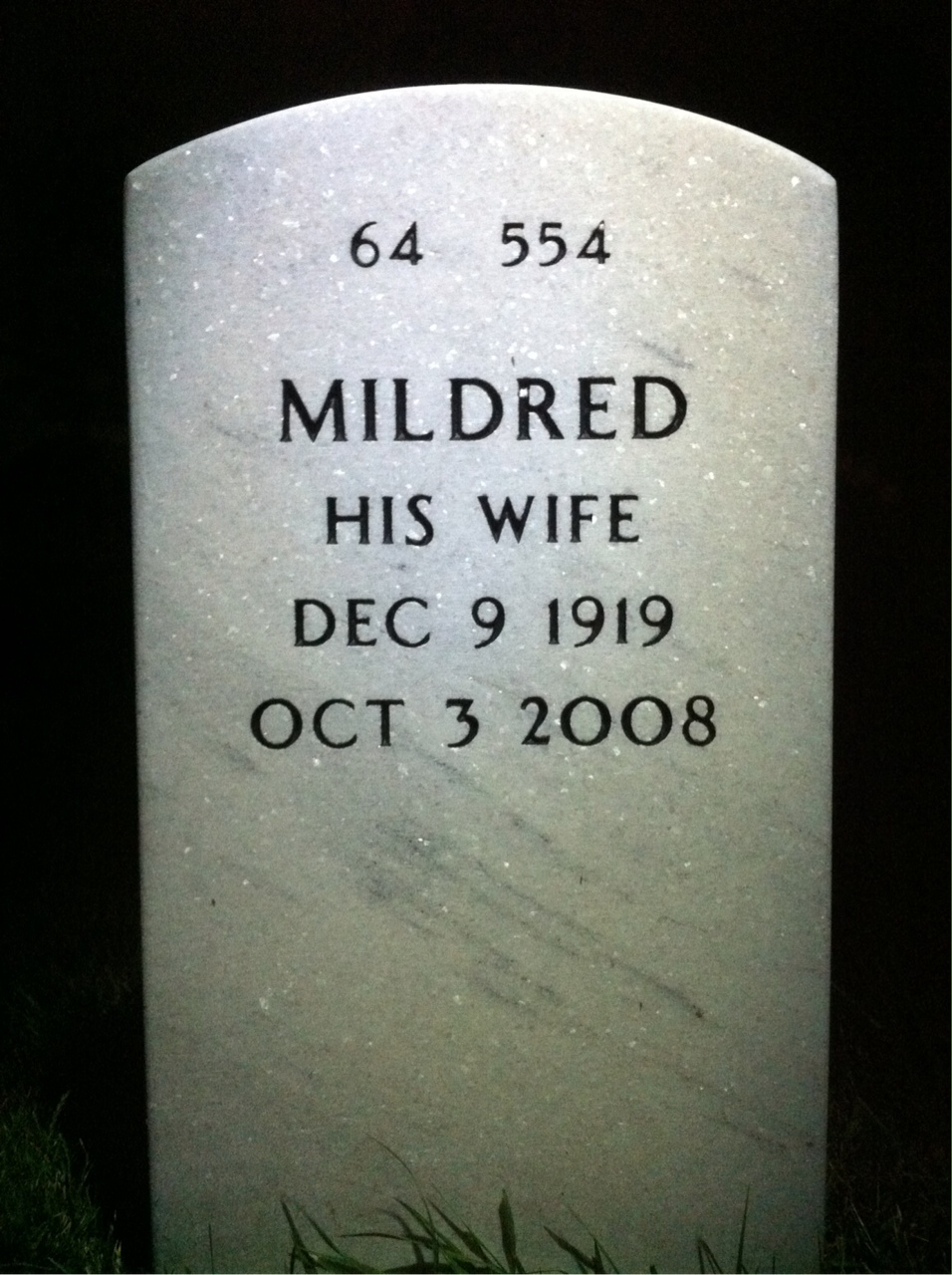 Back of headstone — Daniel Arnhols