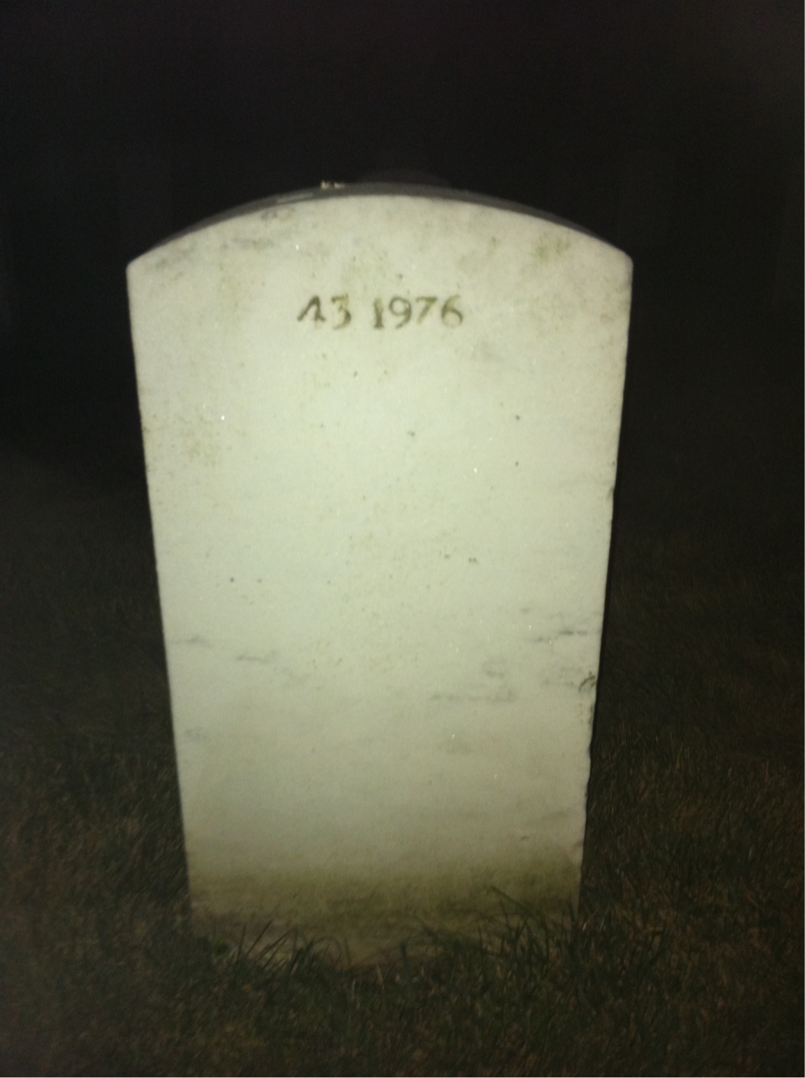 Back of headstone — Jessie Ballard