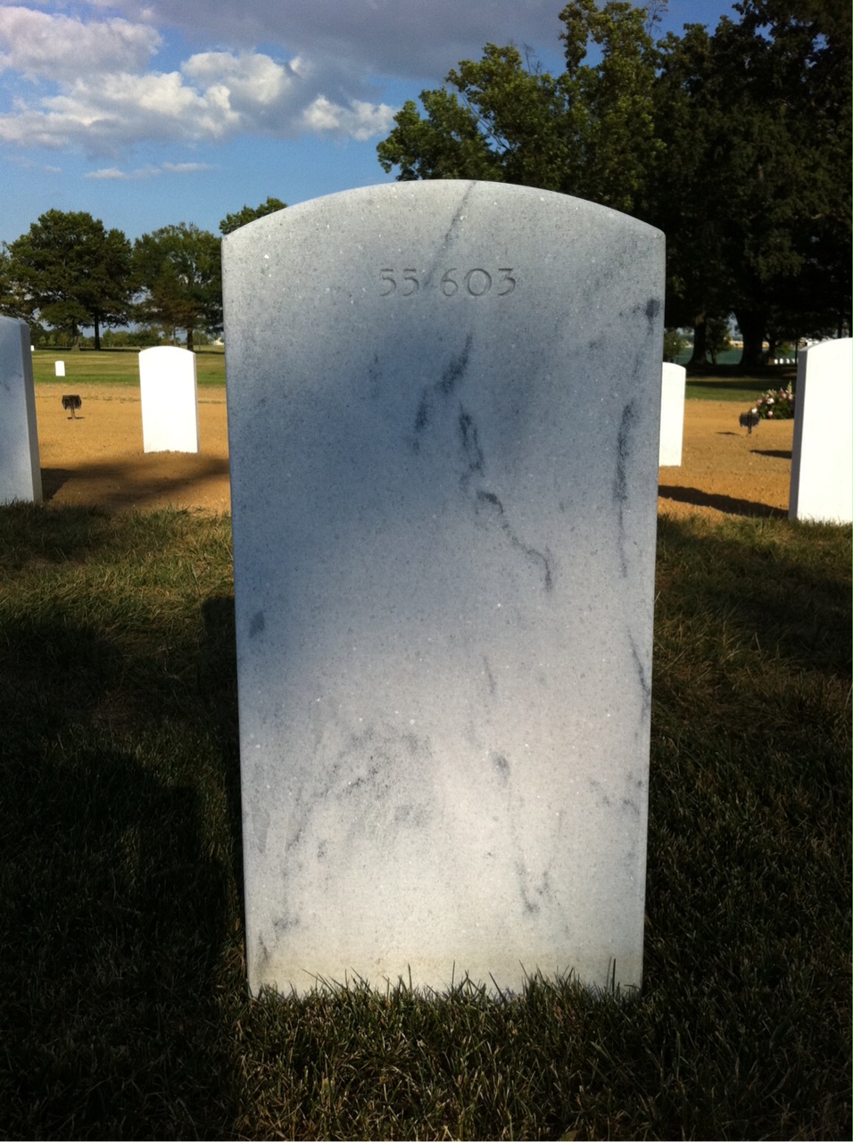 Back of headstone — Thomas Mackenzie