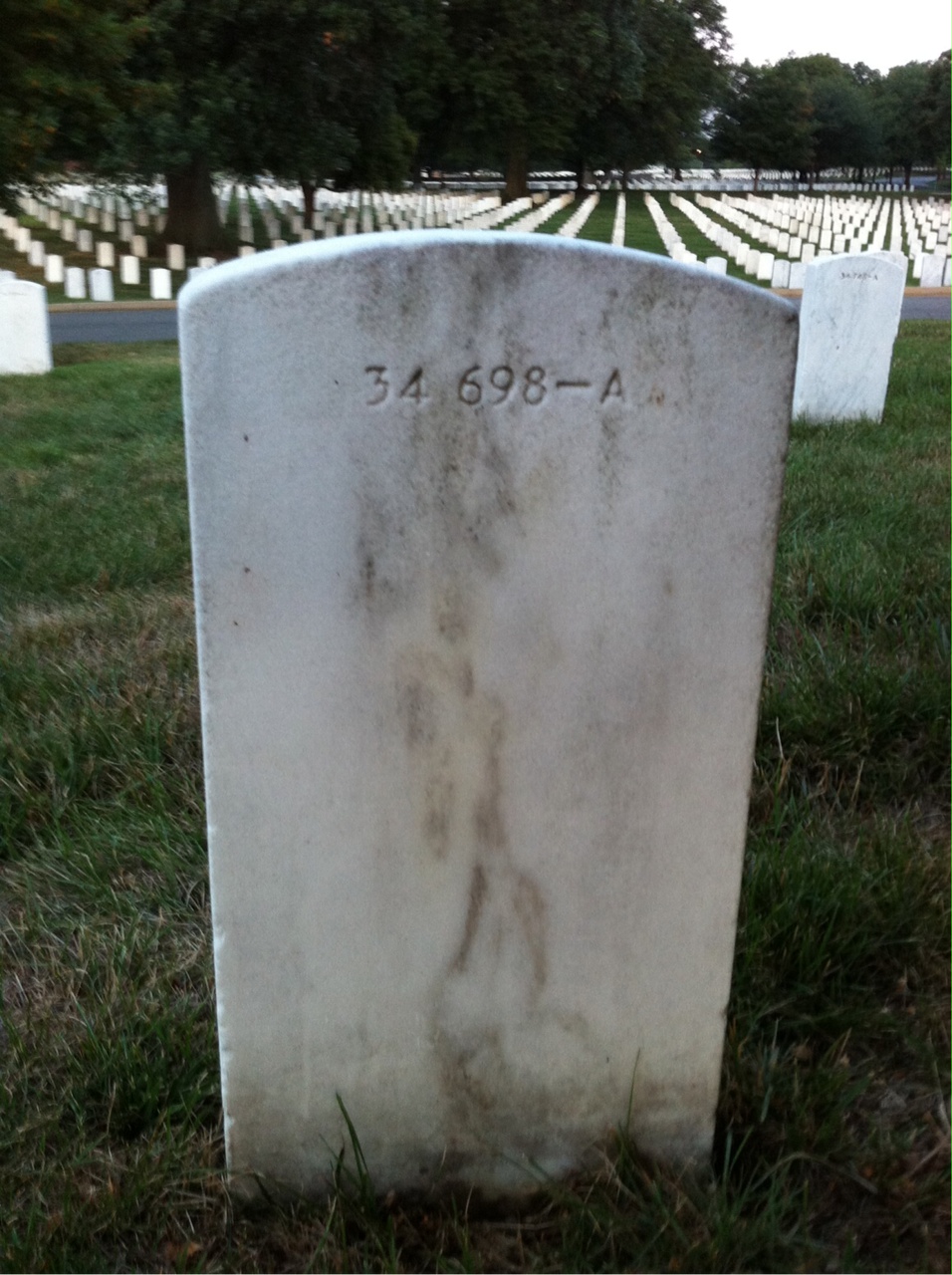 Back of headstone — Edith Cox
