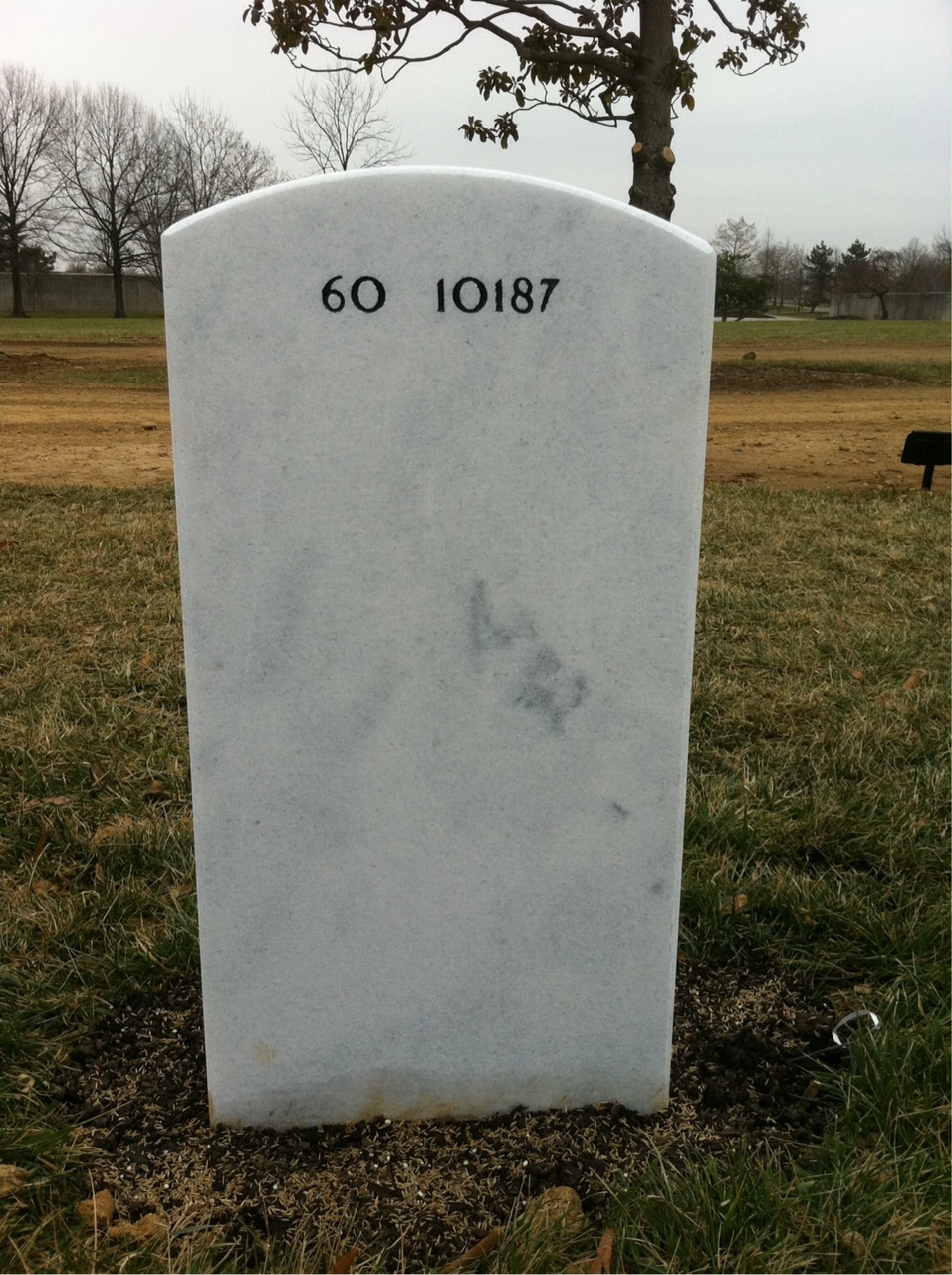 Back of headstone — Charles Mckee
