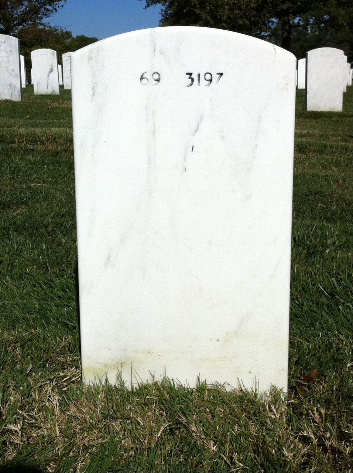 Back of headstone — Samuel Jordan