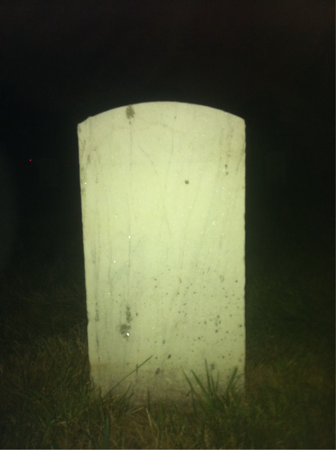 Back of headstone — Albert Mure