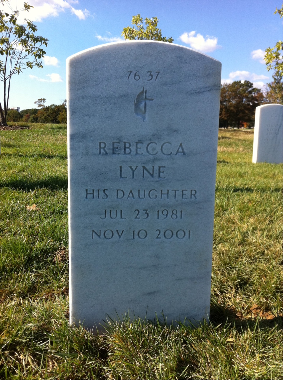 Back of headstone — James Annesser
