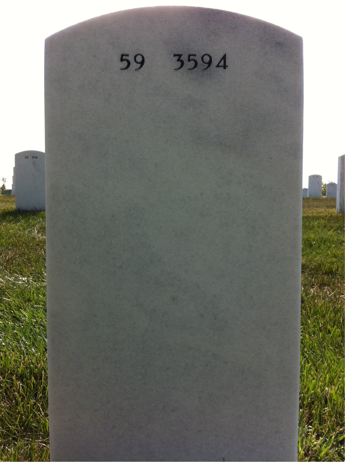 Back of headstone — Paul Spencer