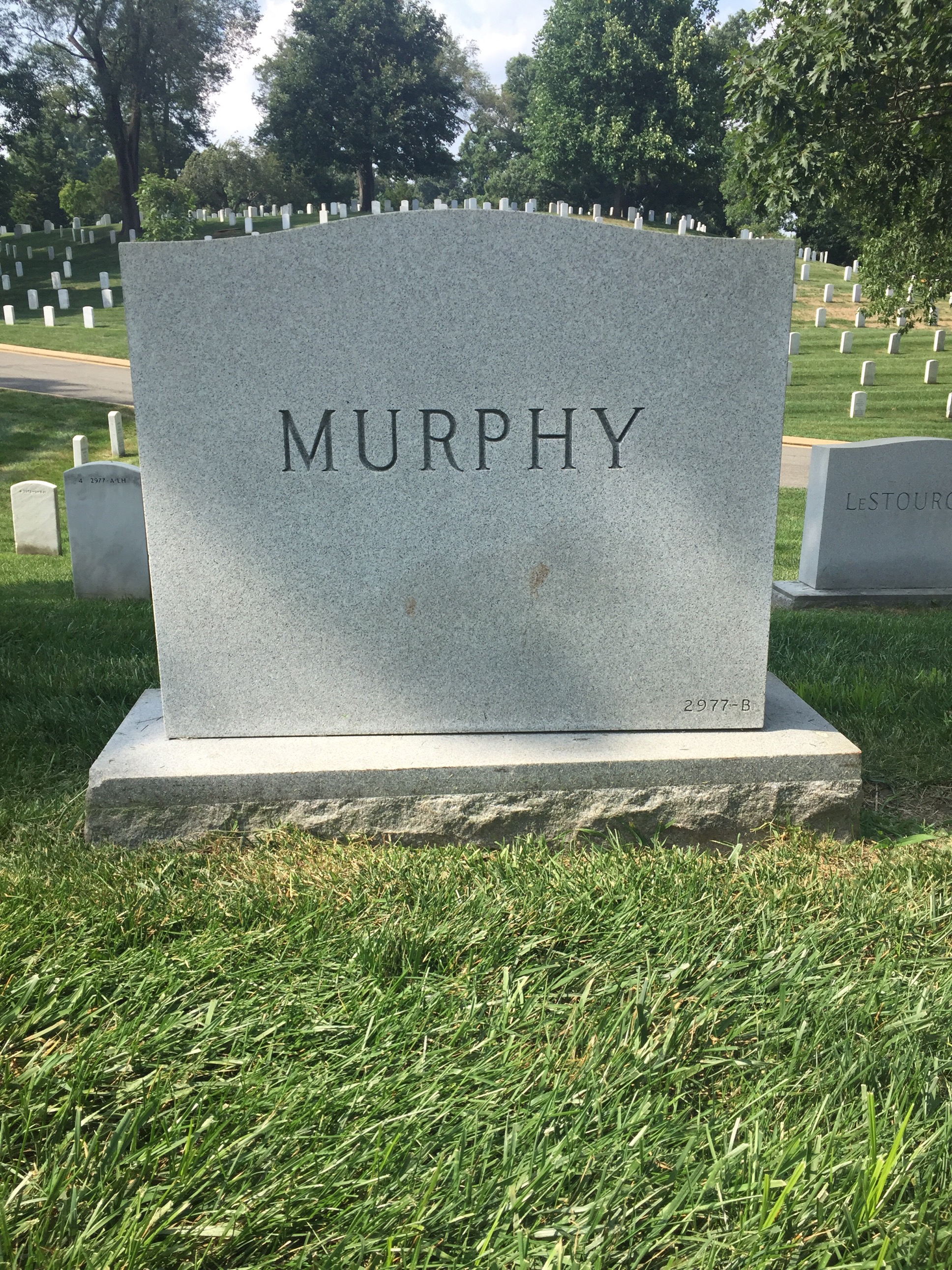 Back of headstone — Joseph Murphy