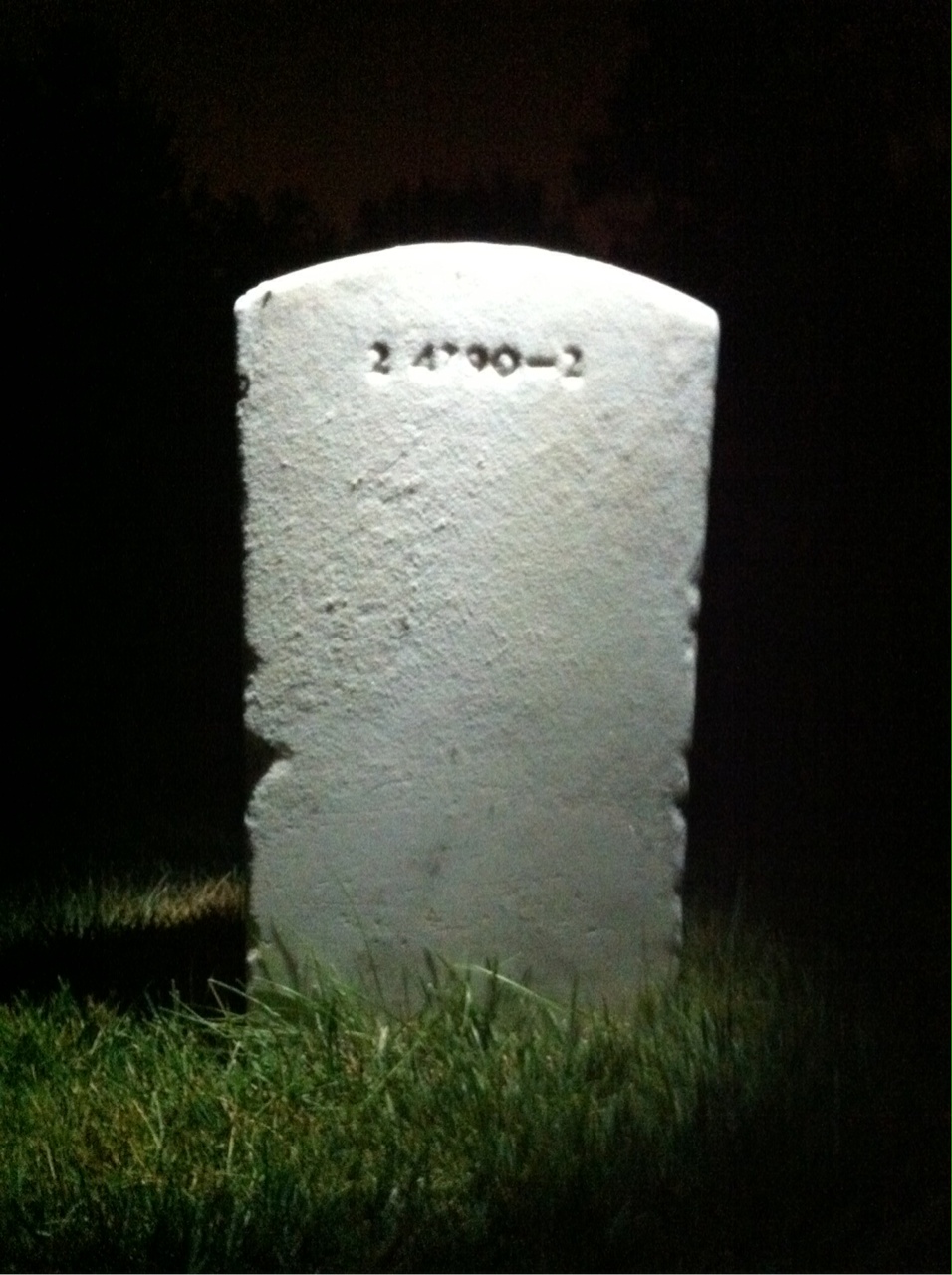 Back of headstone — John Mcneill