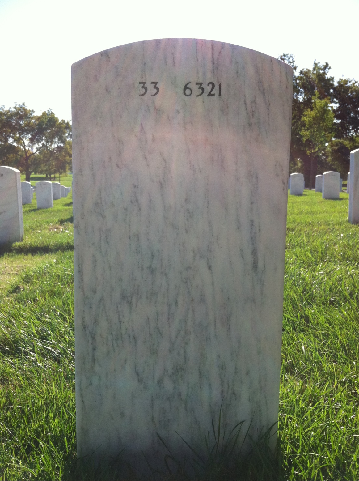 Back of headstone — Benjamin Arnold