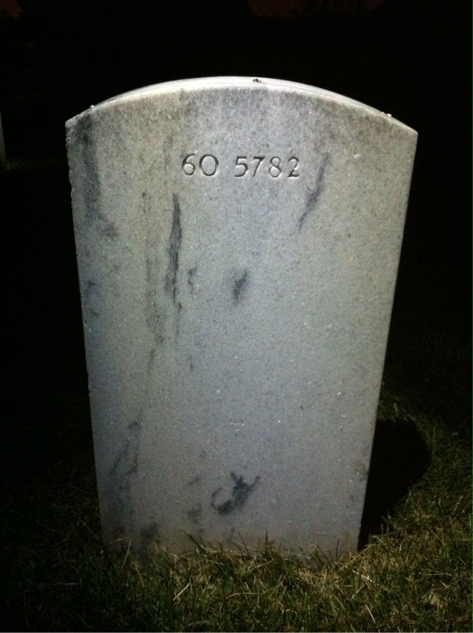 Back of headstone — Vernon Ray Hull