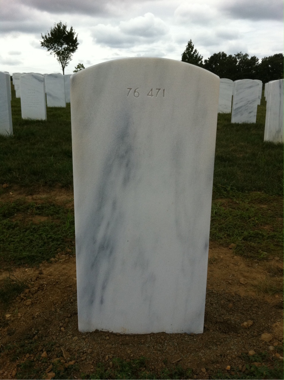 Back of headstone — Thomas Miller