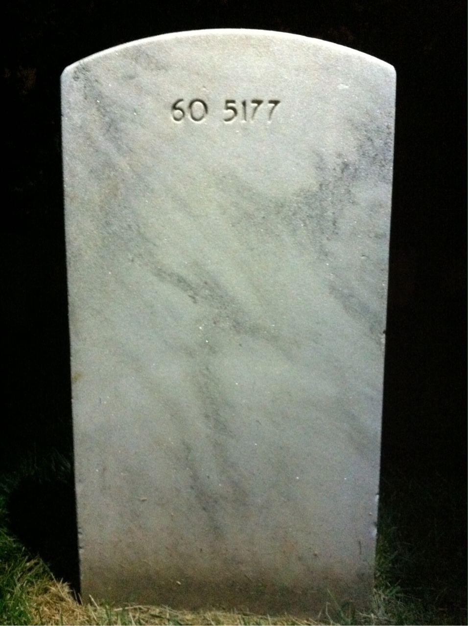 Back of headstone — Olive Moeckel