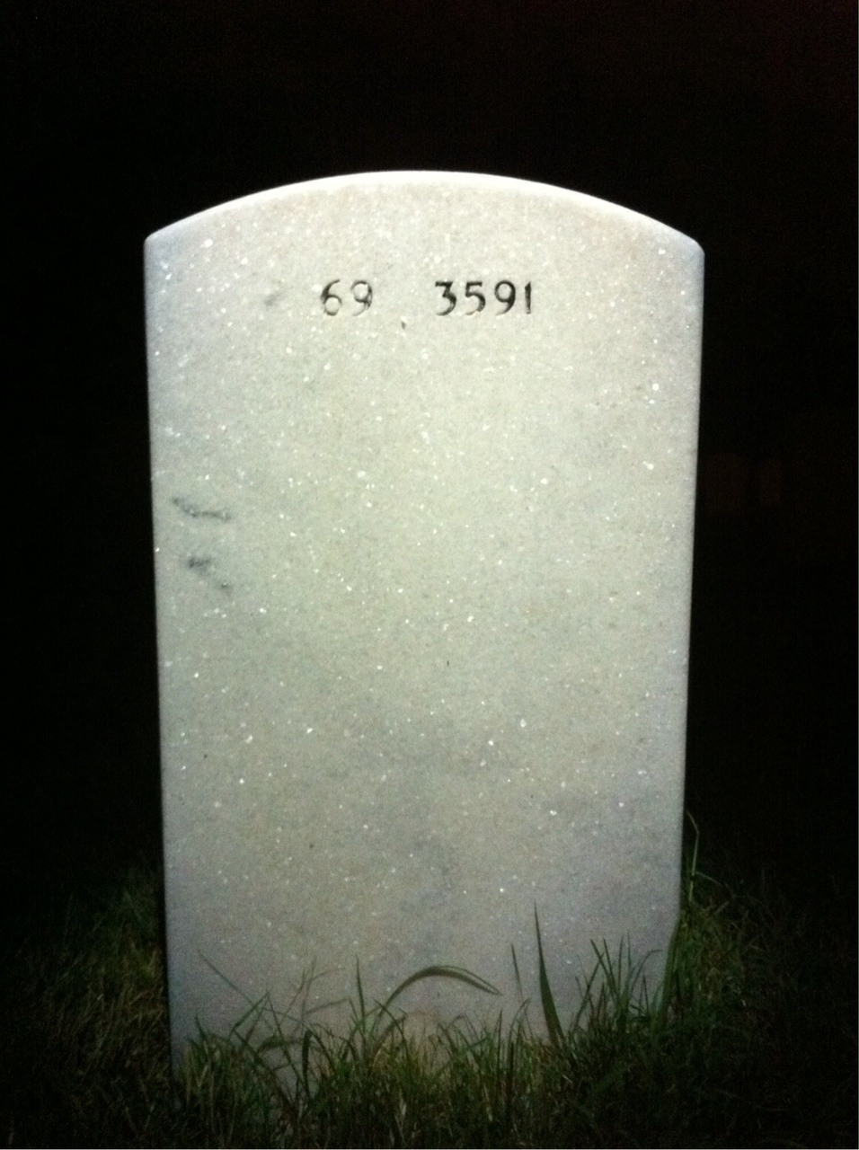 Back of headstone — Edward Gonda