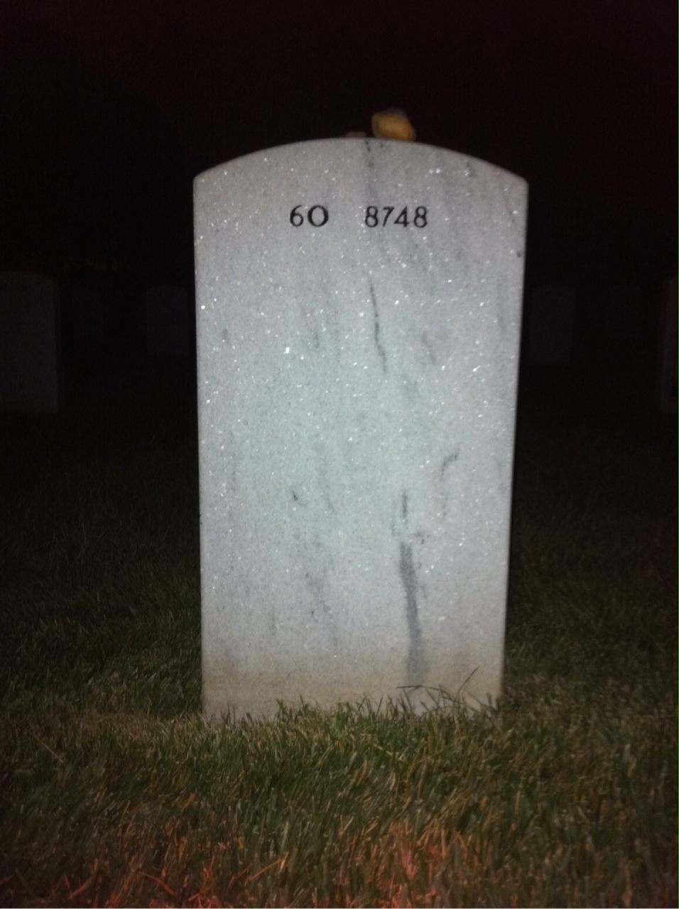 Back of headstone — Brian Mescall