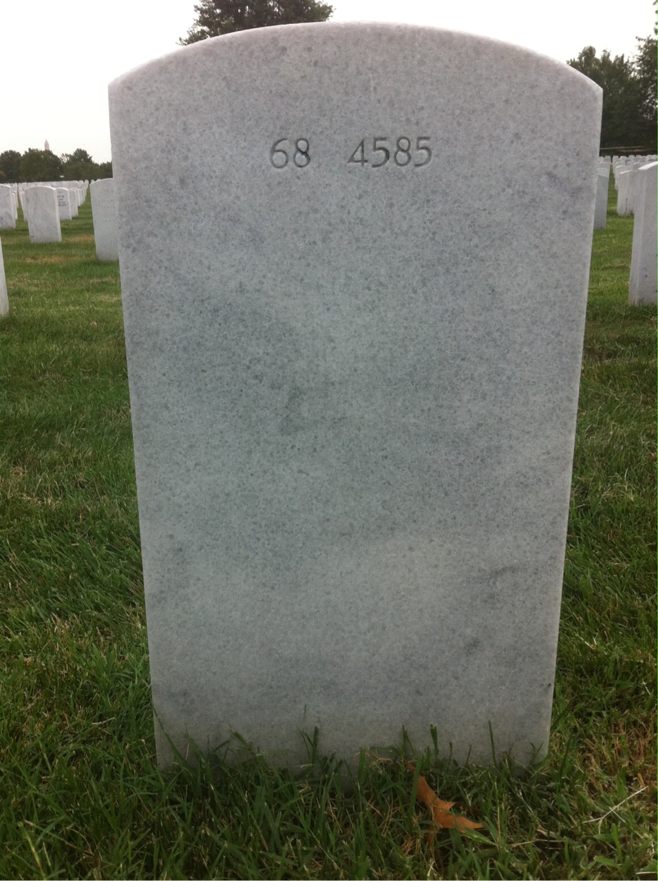 Back of headstone — Tony Mark Caton