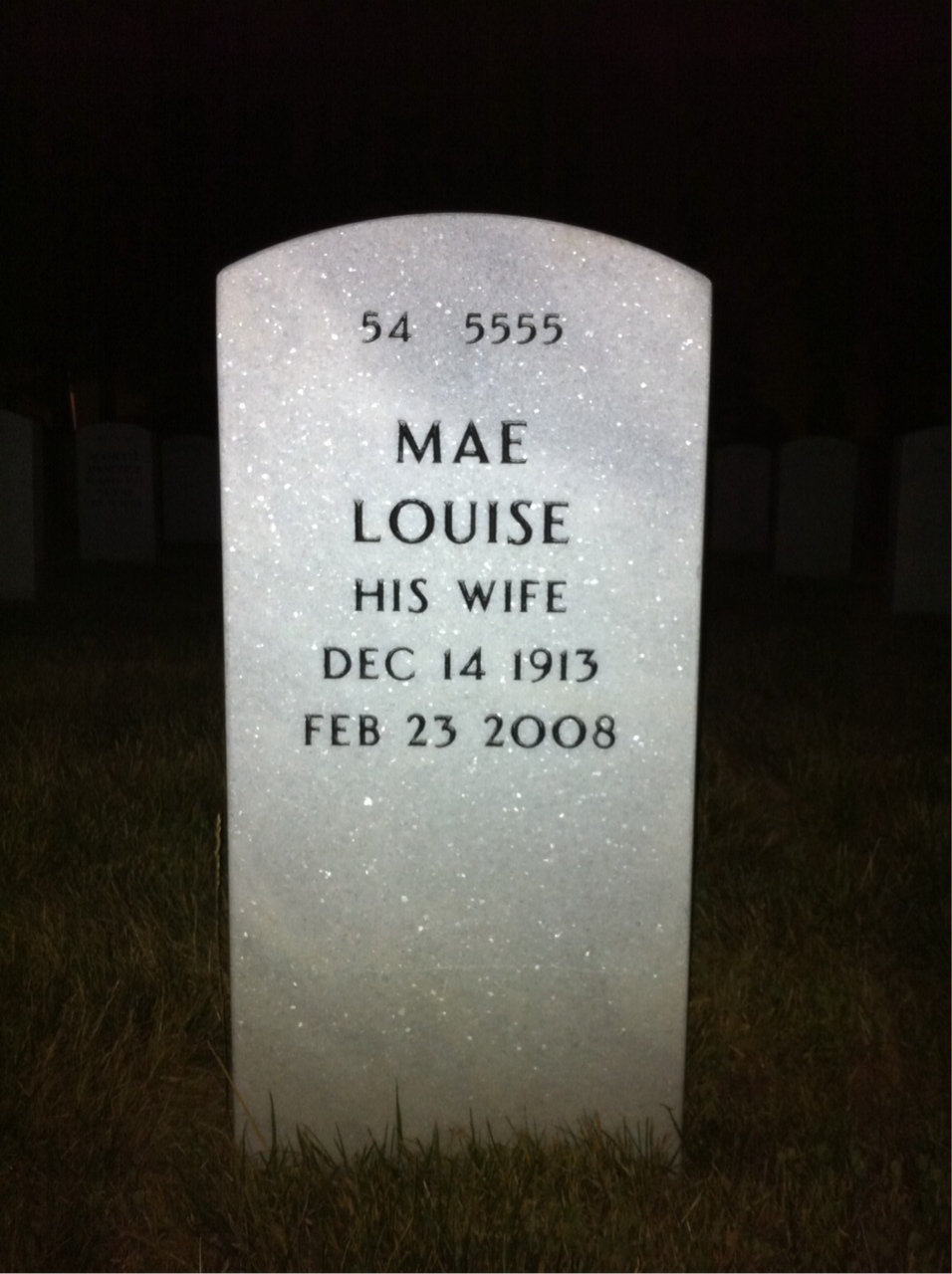 Back of headstone — Thaddeus Matecki