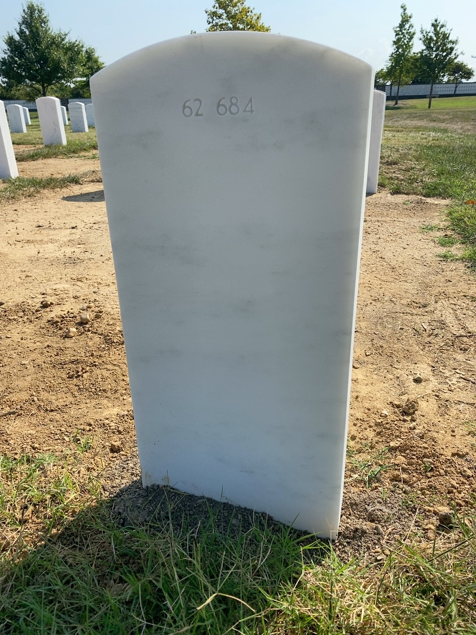 Back of headstone — Thomas Patrick Mack