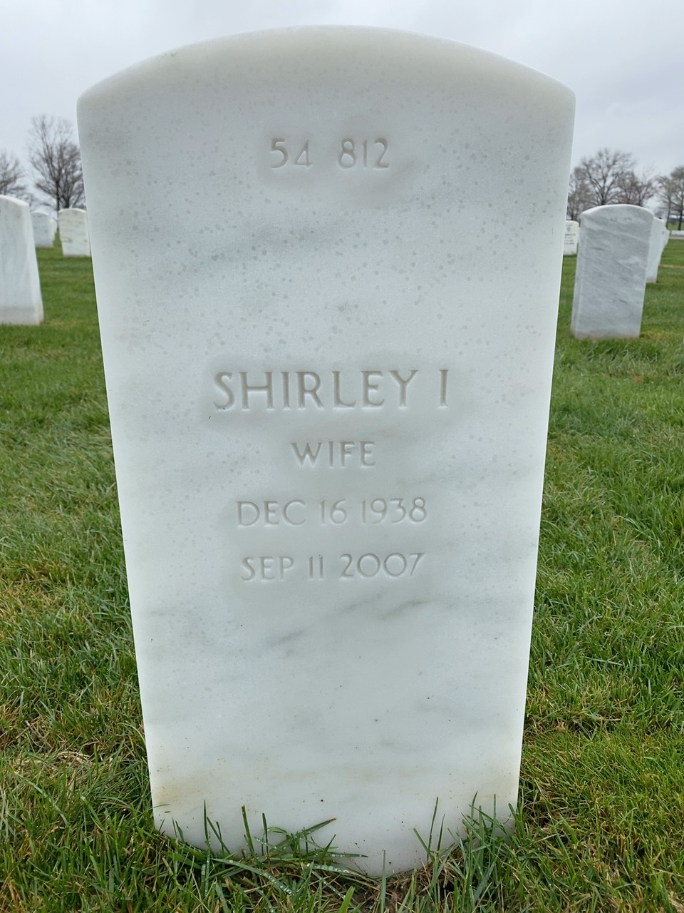 Back of headstone — Clyde Waltemyer