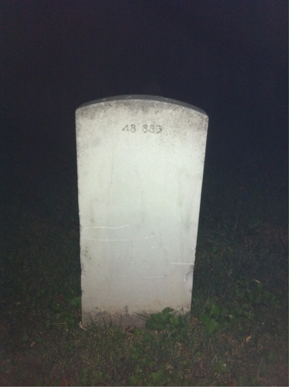 Back of headstone — A Hassett