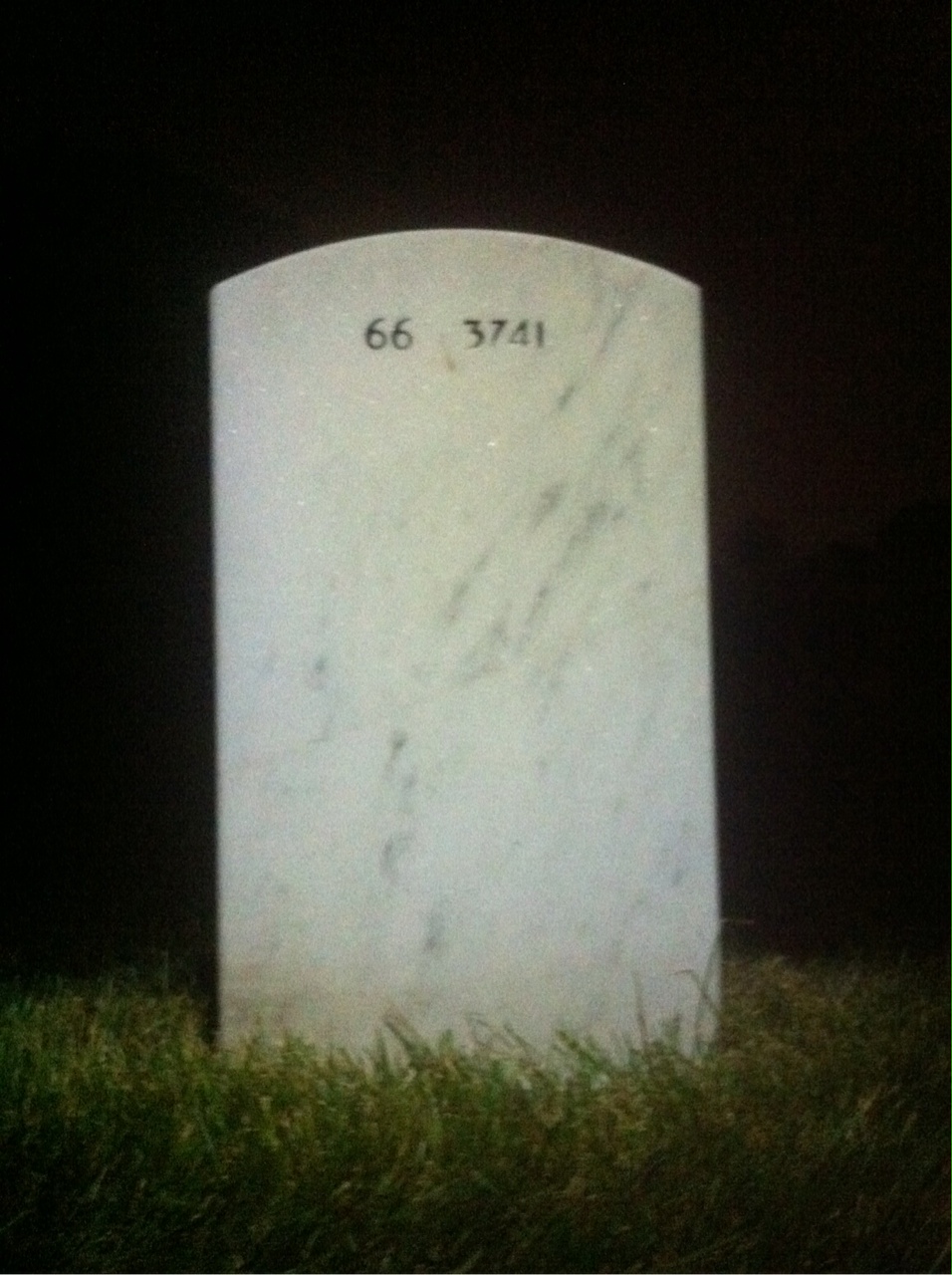 Back of headstone — Albert Oliva