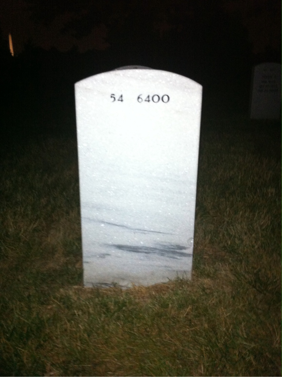 Back of headstone — Robert Soetaert