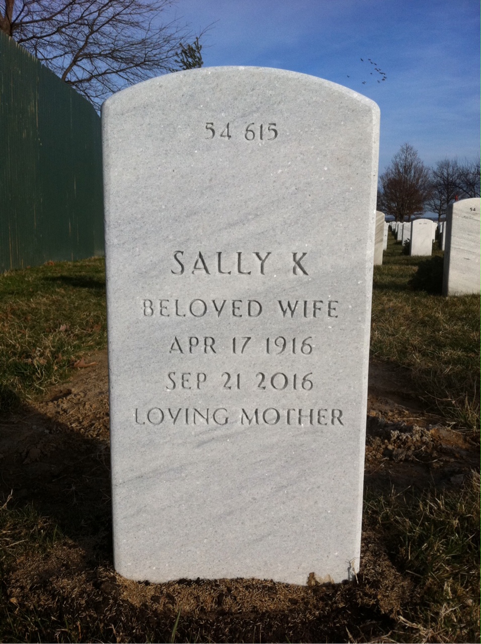 Back of headstone — Edward Shallow