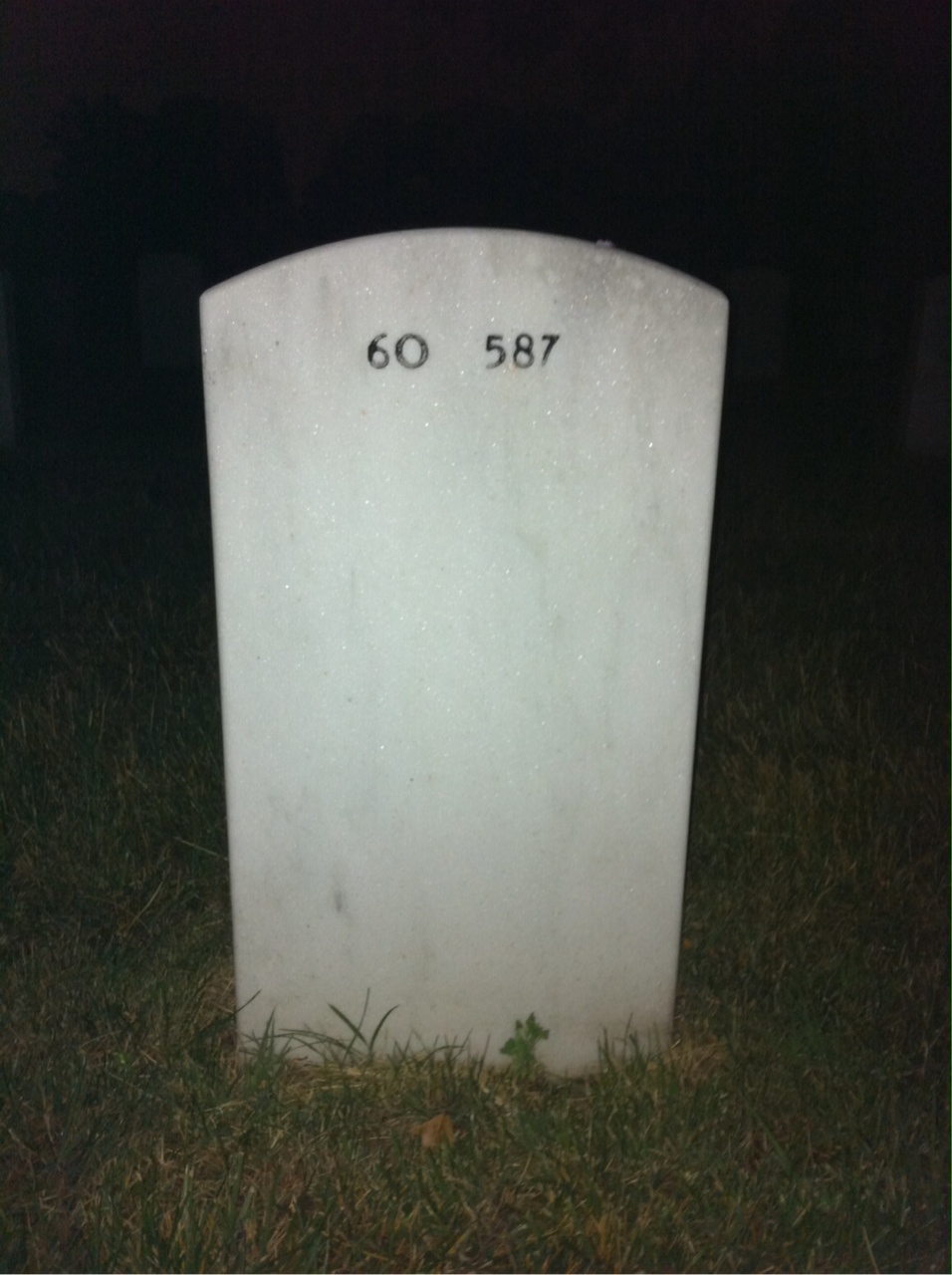 Back of headstone — Davis Boster