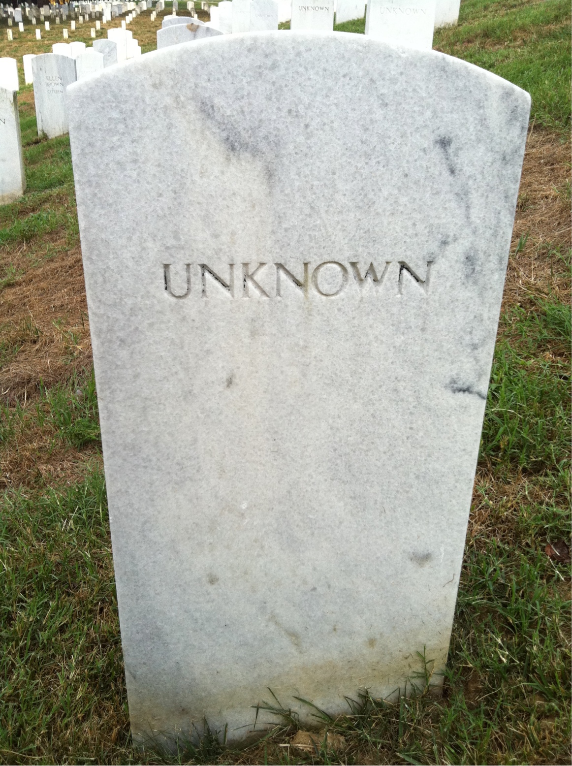 Headstone of Unknown Unknown