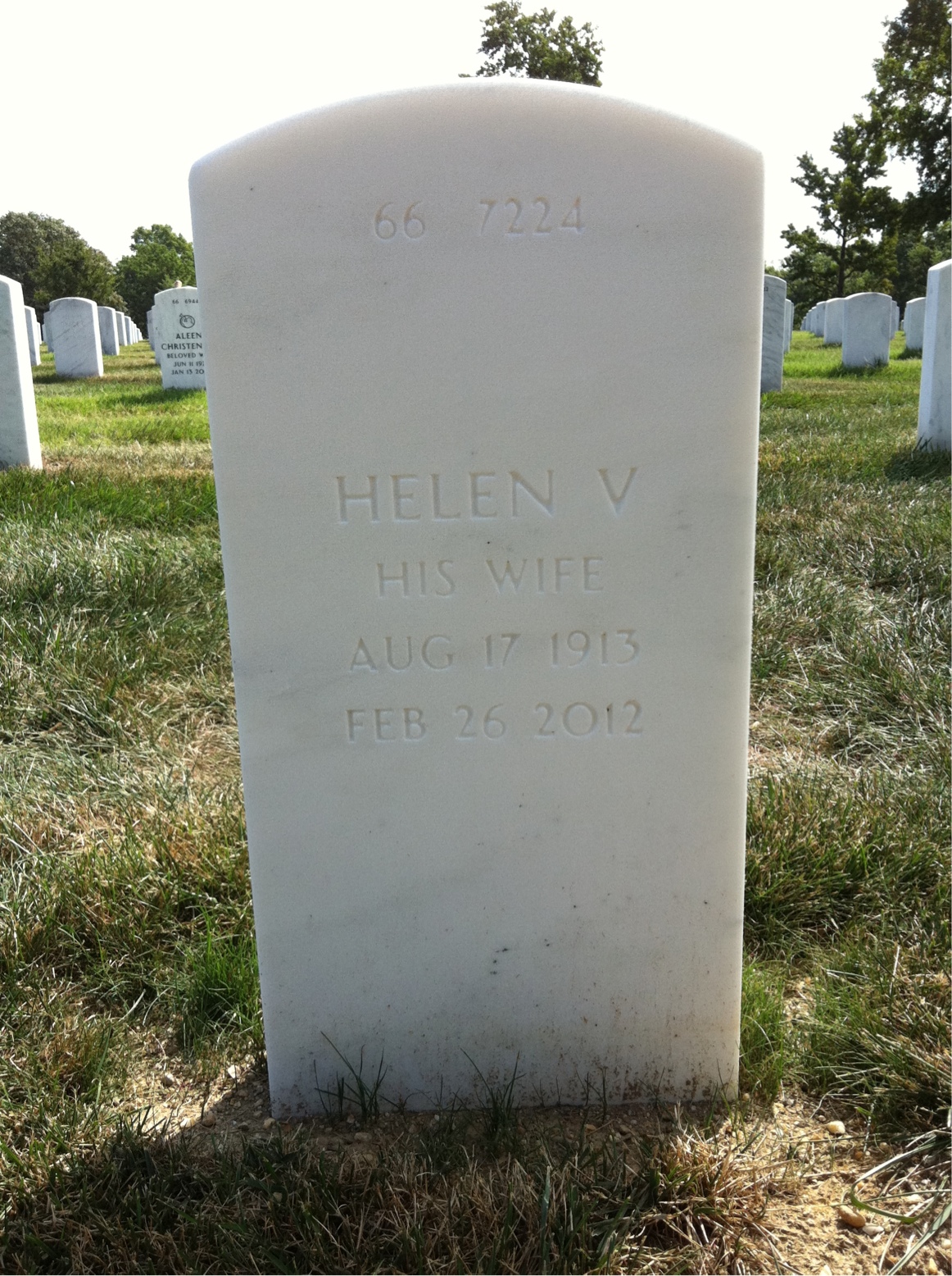 Back of headstone — John Bradshaw