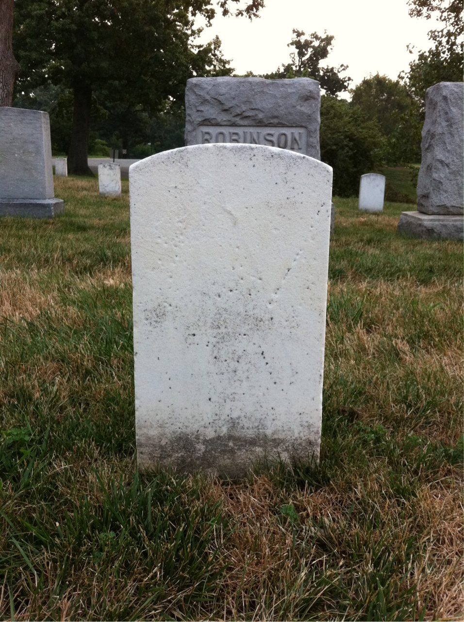 Back of headstone — Alphonso Bogia