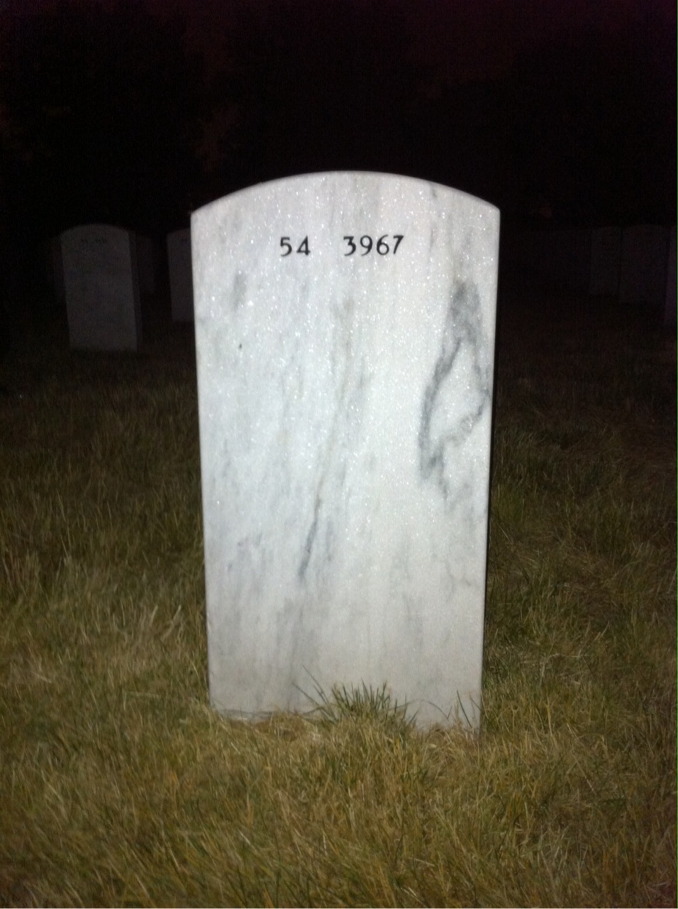 Back of headstone — Phillip Mccoy