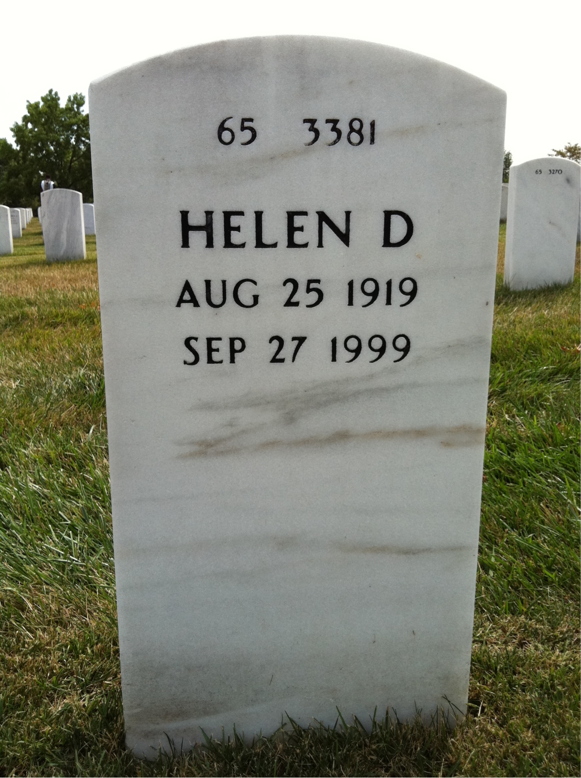 Back of headstone — Steve Bednar