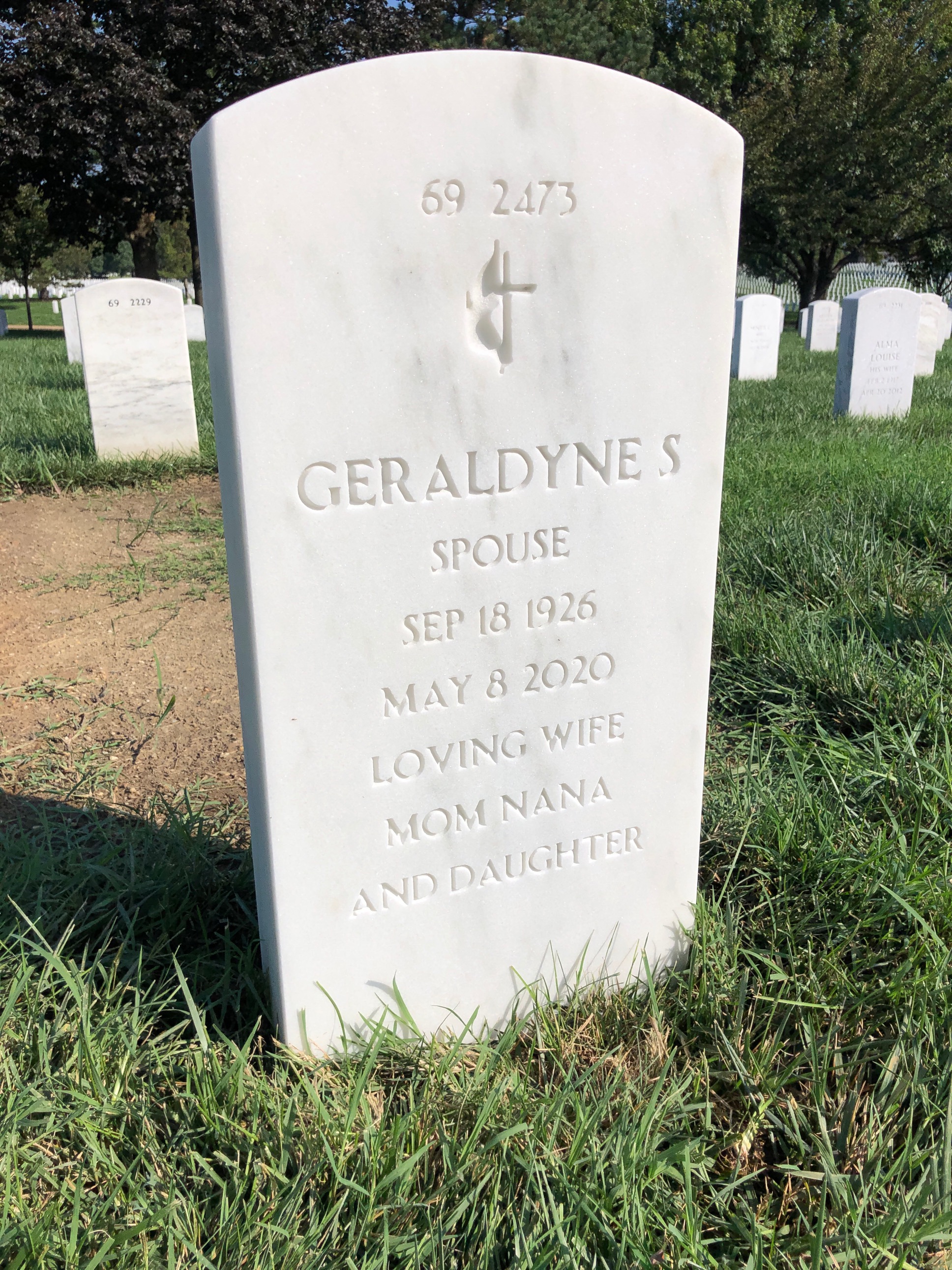 Back of headstone — Robert Hampton