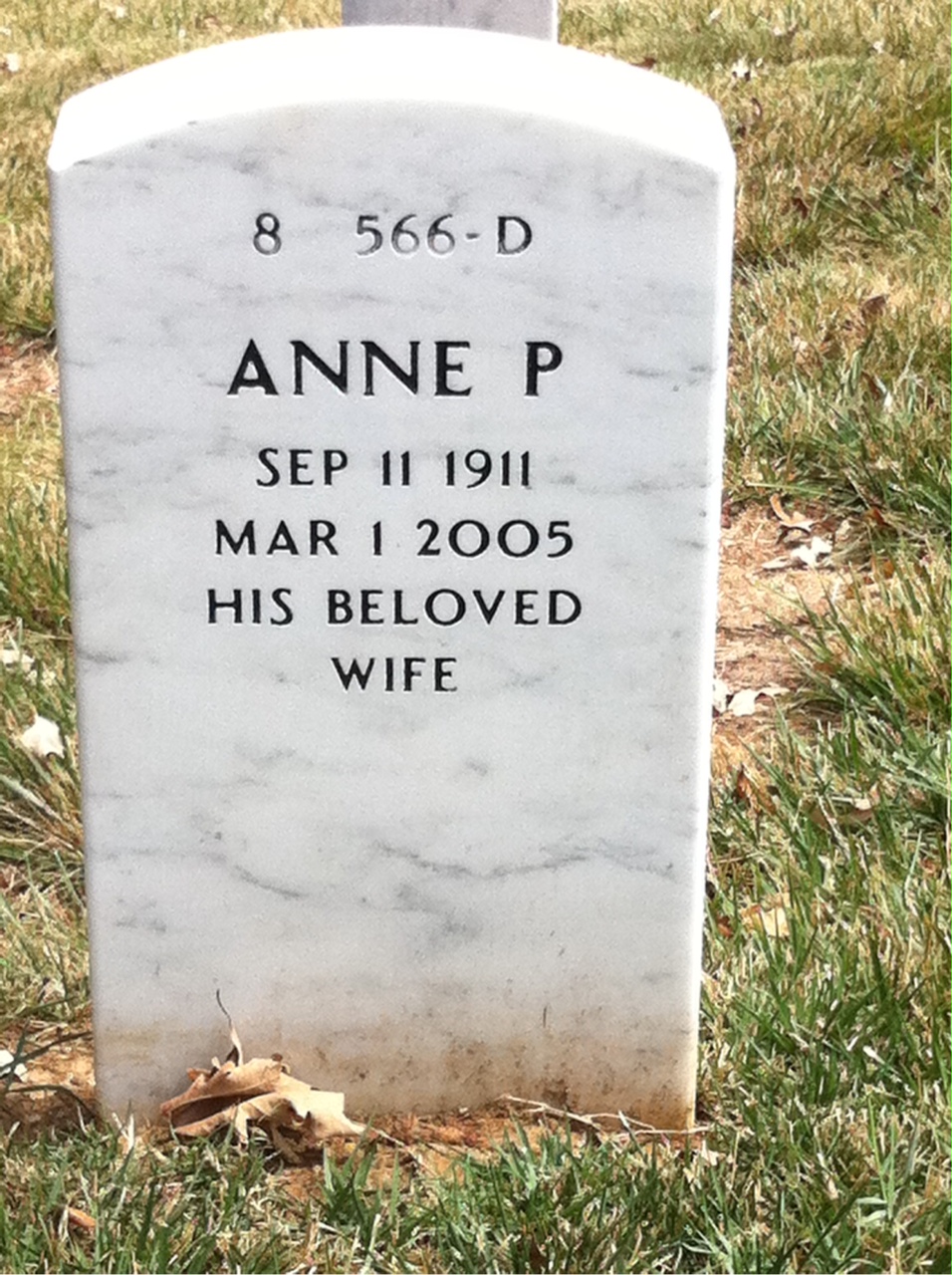 Back of headstone — Earl Gaddis