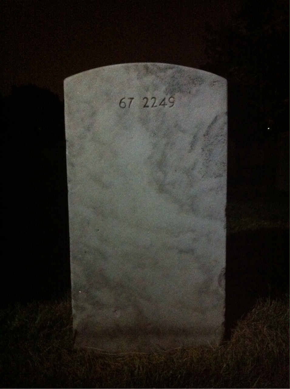 Back of headstone — Ernest Meade