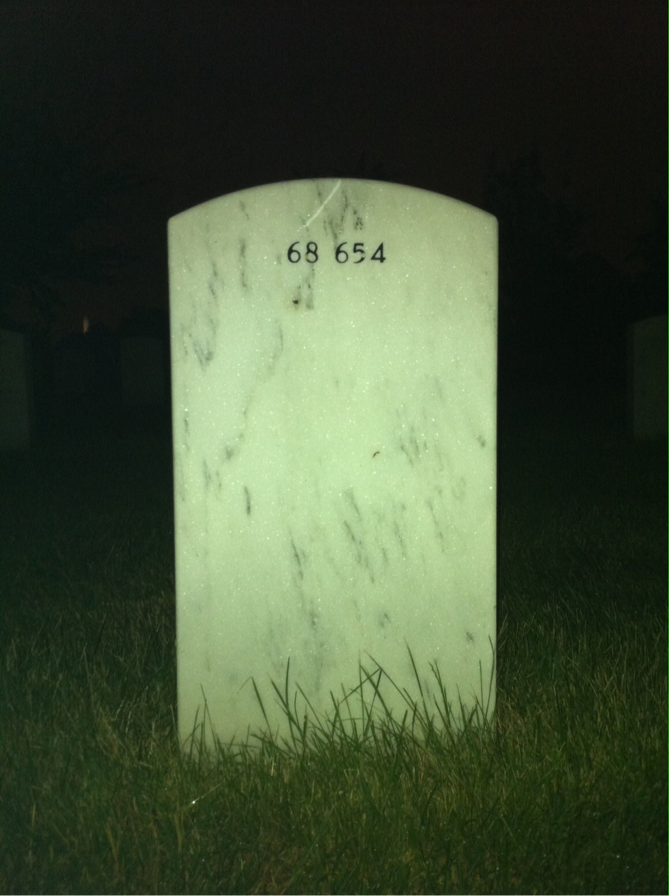 Back of headstone — Marjorie Lederer