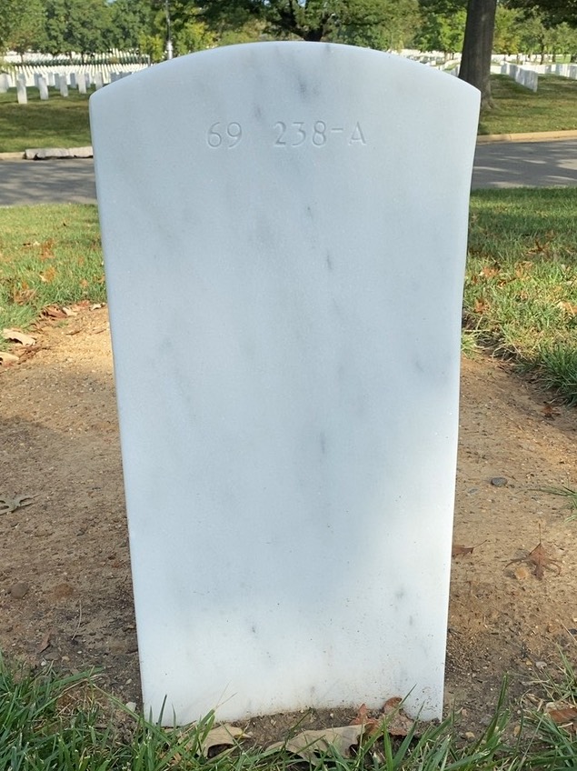 Back of headstone — Harry Mott