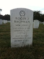 Roger Bachman — Headstone Front