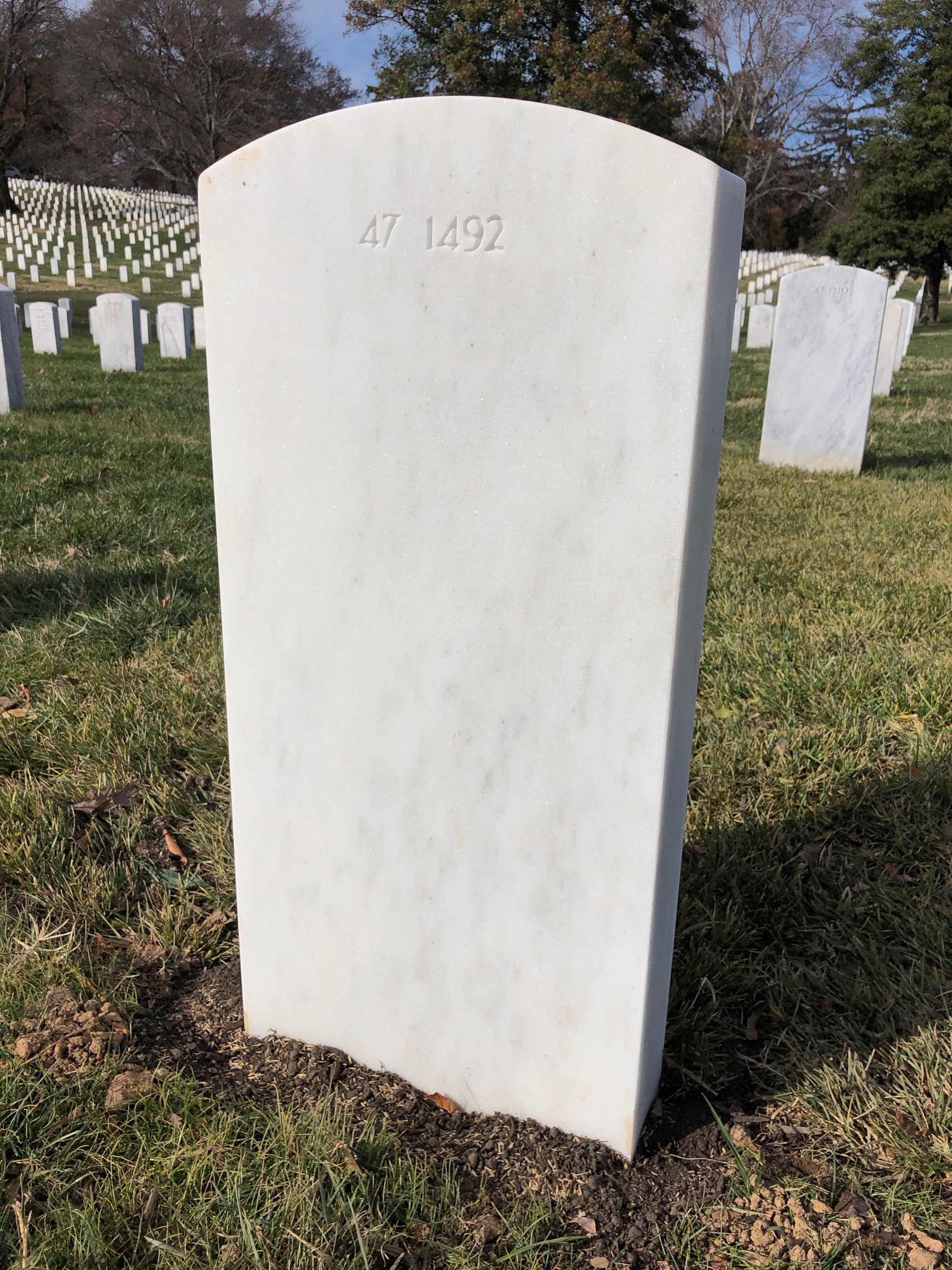 Back of headstone — Kevin Mroczkowski