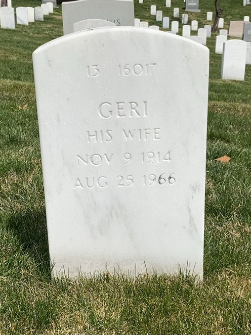 Back of headstone — Albert Feldman