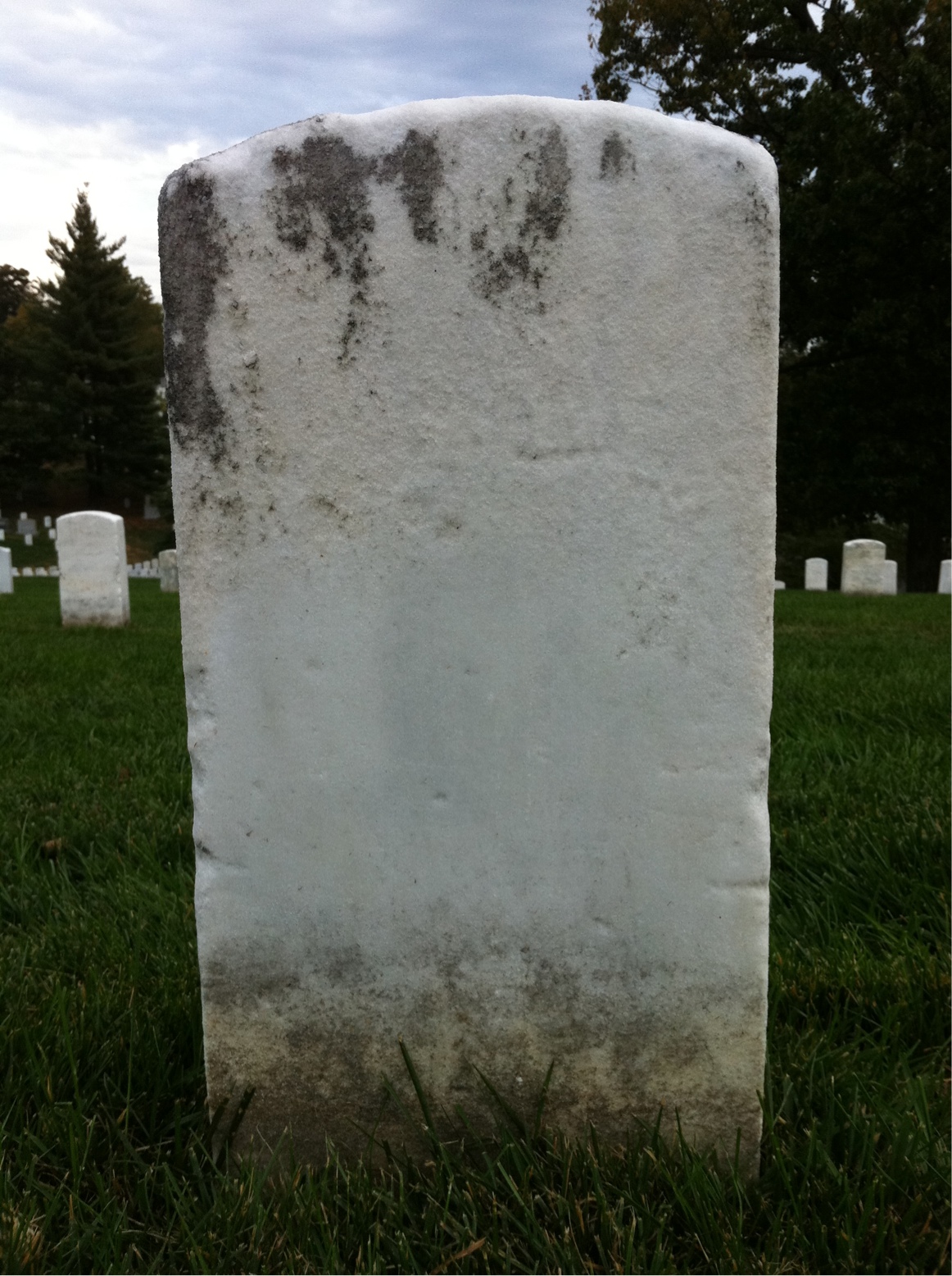 Back of headstone — Patrick Corcoran